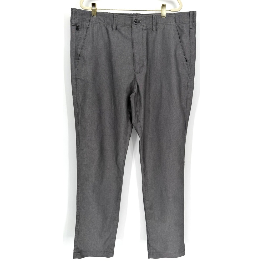 Eddie Bauer Flex Wrinkle Resistant Sport Chino Mens 40x36 Gray Office Travel - Picture 1 of 12
